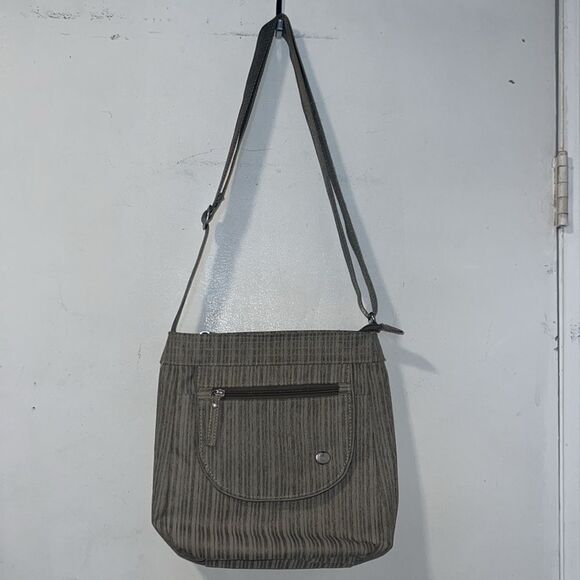 HAIKU Poplar Grey Jaunt Eco-Friendly RFID Blocking Travel Crossbody Bag - Picture 2 of 10